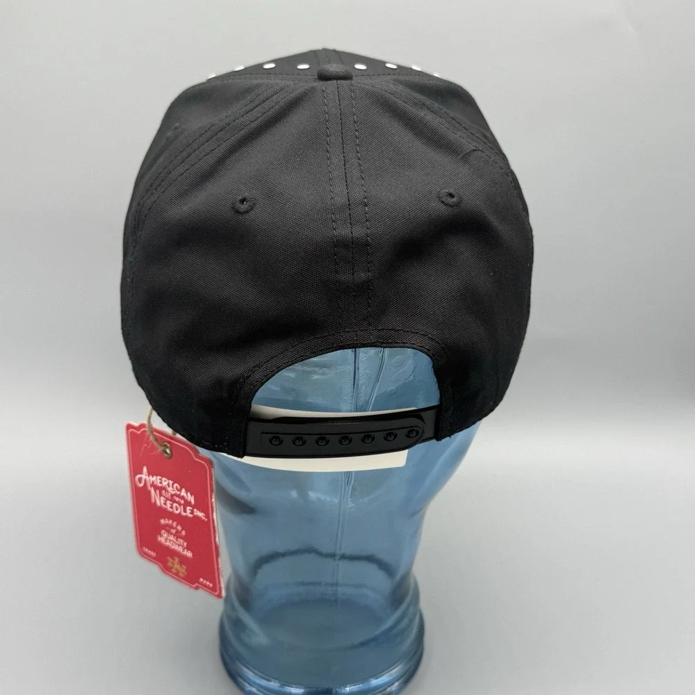 American Needle ACDC Highway to Hell Hat Black Studded Cap World Tour 1979 Rock‎